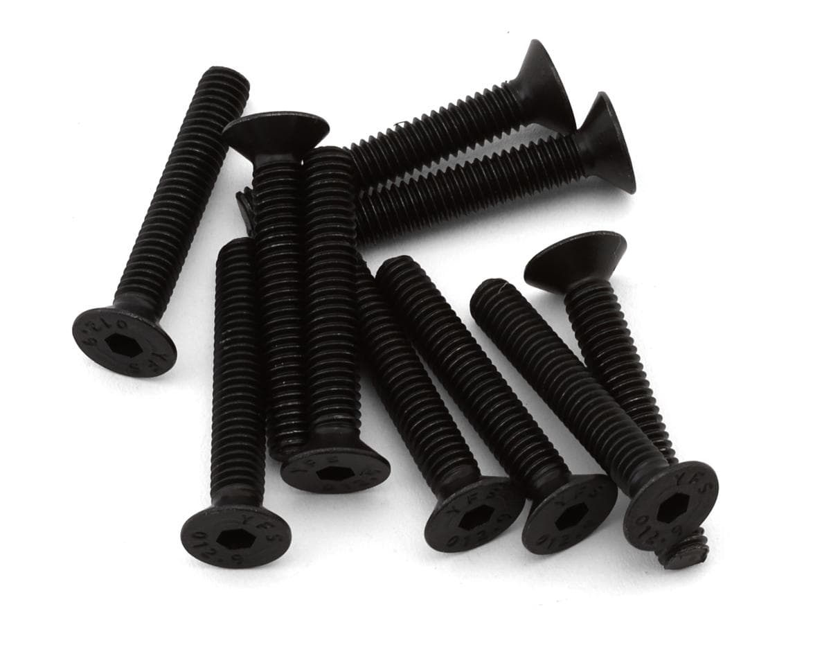 EcoPower 4mm "High Strength" Steel Flat Head Screws (10) (4x25mm)