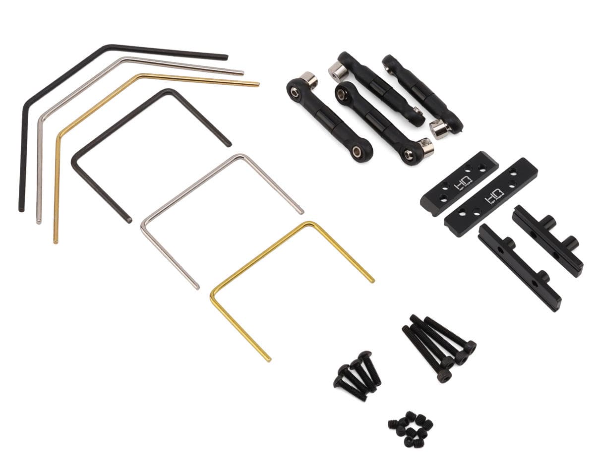 Hot Racing Losi 1/12 NASCAR/Arrma Grom & Typhon Anti-Roll Sway Bar Set (Front & Rear)