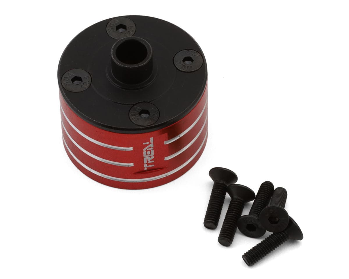 Treal Hobby Arrma Kraton 6S EXB Heavy-Duty Hardened Steel/Aluminum Differential Case (Red)