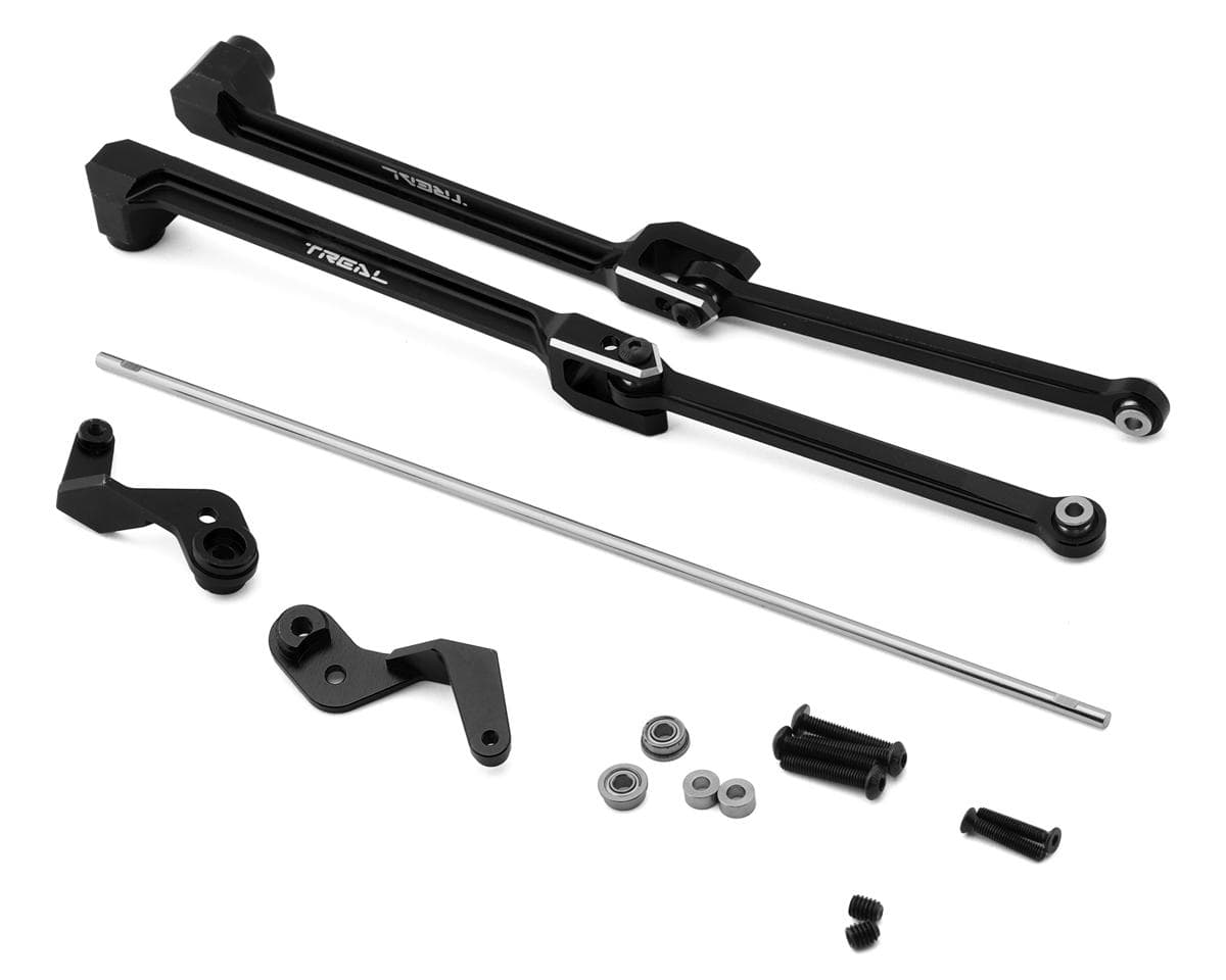 Treal Hobby Losi Hammer Rey U4 Aluminum Rear Sway Bar Set (Black) (Left/Right)
