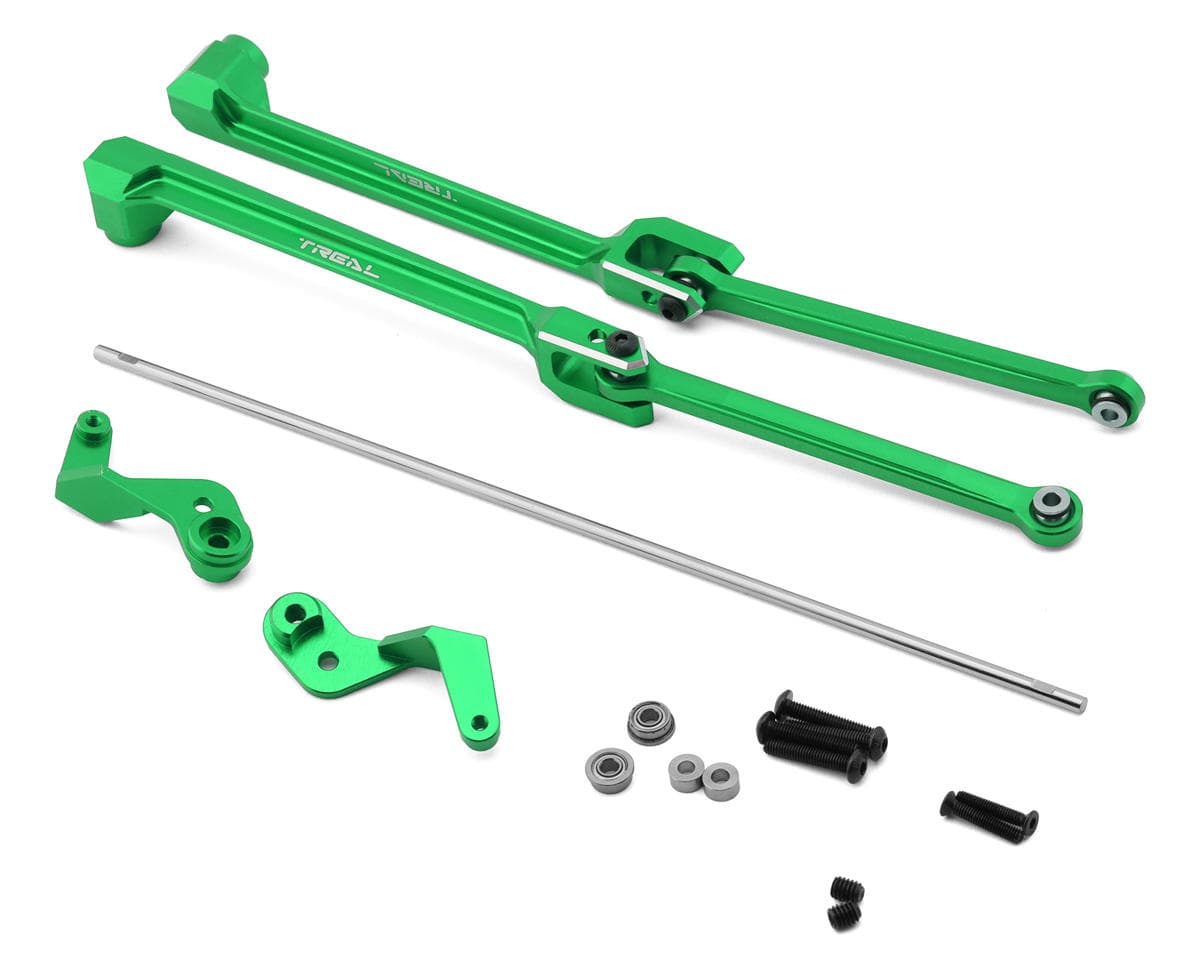 Treal Hobby Losi Hammer Rey U4 Aluminum Rear Sway Bar Set (Green) (Left/Right)
