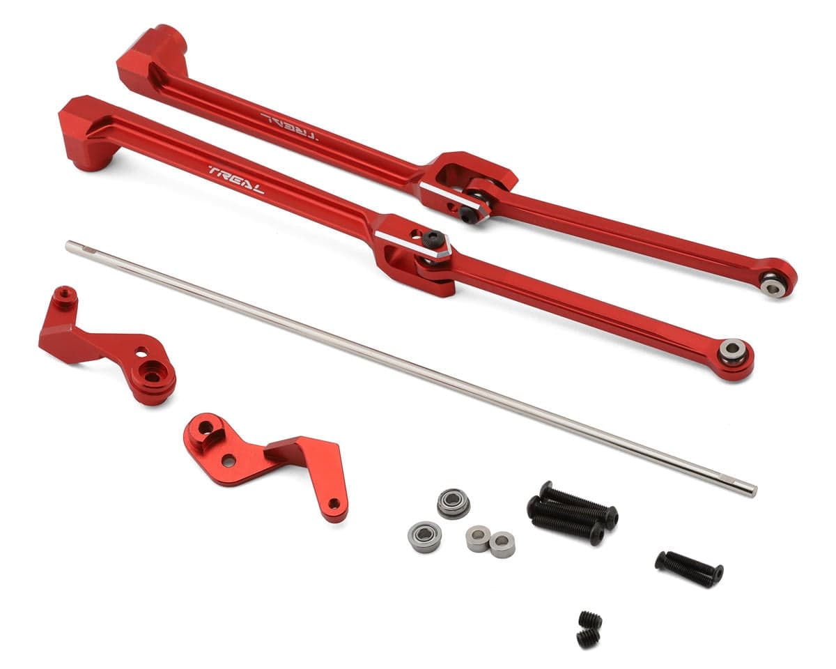 Treal Hobby Losi Hammer Rey U4 Aluminum Rear Sway Bar Set (Red) (Left/Right)
