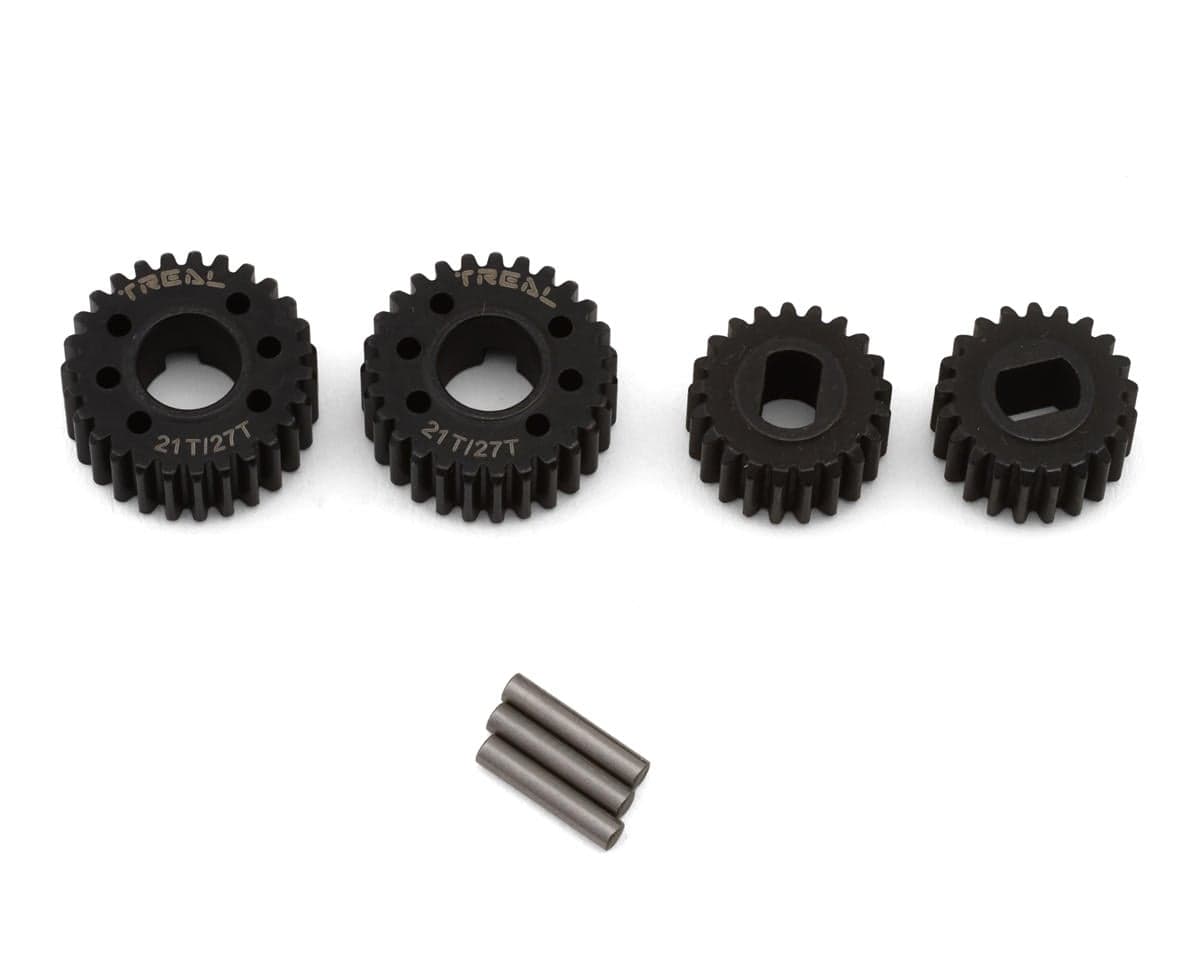 Treal Hobby Vanquish VRD/VS4-10 Harden Steel Overdrive Portal Gear Set (21T/27T) (Overdrive 28%)