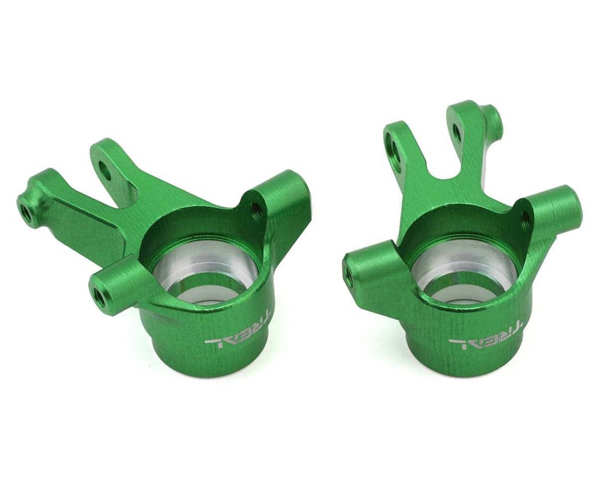 Treal Hobby Aluminum Front Steering Knuckles for Traxxas® Mini Maxx/Mini XRT® (Green) (L/R)