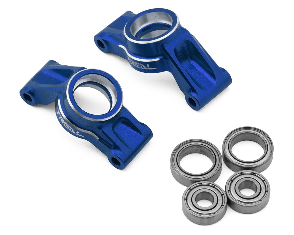 Treal Hobby Aluminum Rear Hubs for Traxxas® Mini Maxx/Mini XRT® (Blue) (2)