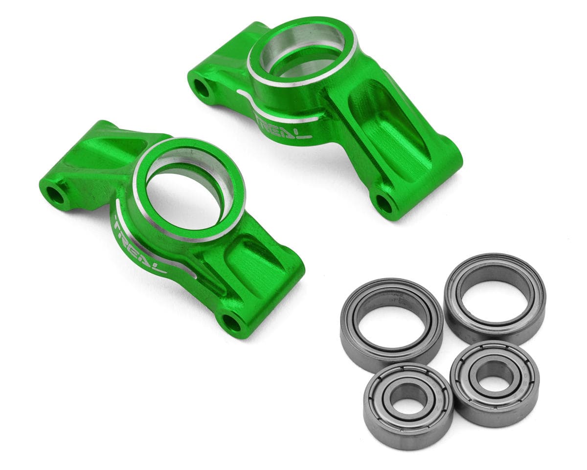Treal Hobby Aluminum Rear Hubs for Traxxas® Mini Maxx/Mini XRT® (Green) (2)