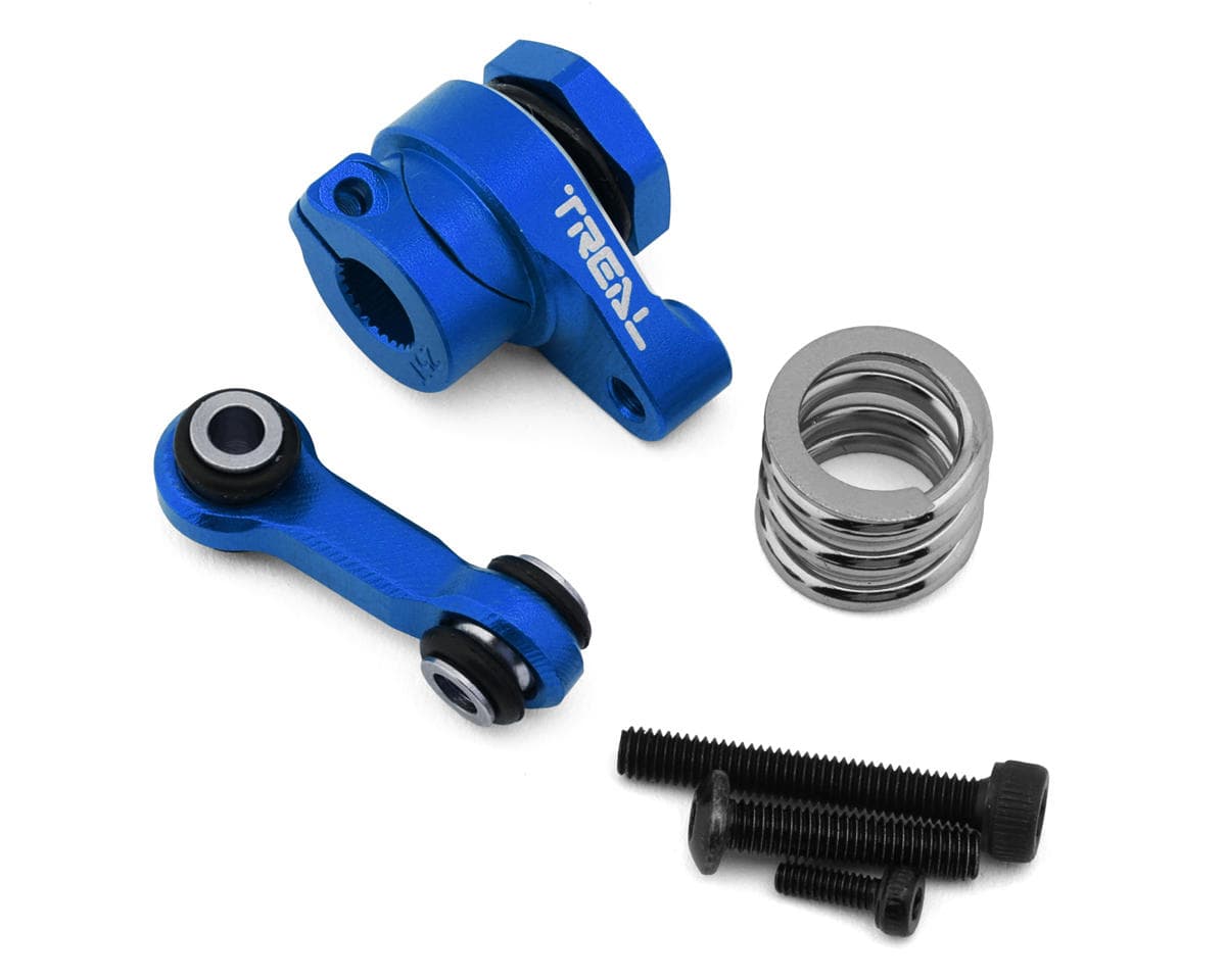 Treal Hobby Aluminum Servo Saver & Linkage Arm for Traxxas® Mini Maxx/Mini XRT® (Blue) (25T)