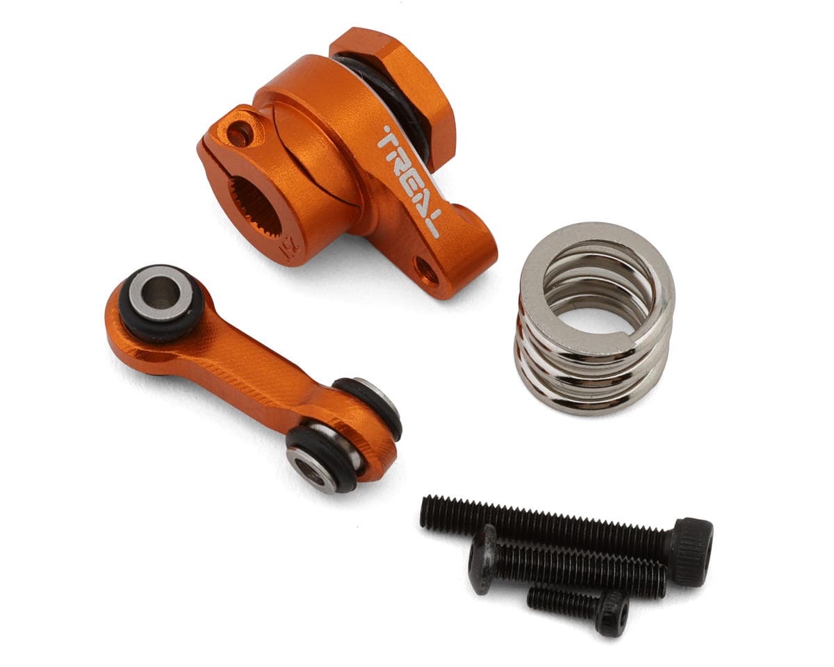Treal Hobby Aluminum Servo Saver & Linkage Arm for Traxxas® Mini Maxx/Mini XRT® (Orange) (25T)