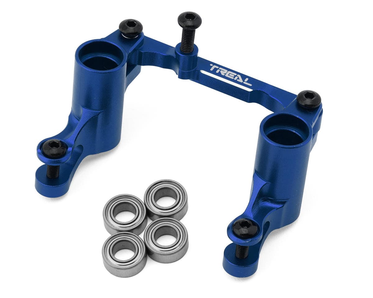 Treal Hobby Aluminum Steering Bellcrank Set for Traxxas® Mini Maxx/Mini XRT® (Blue)