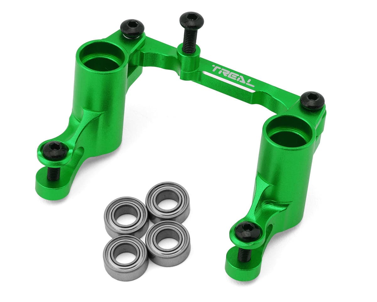 Treal Hobby Aluminum Steering Bellcrank Set for Traxxas® Mini Maxx/Mini XRT® (Green)