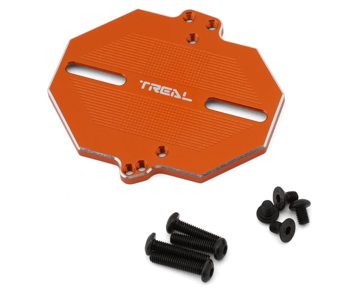 Treal Hobby Aluminum ESC Mounting Plate for Traxxas® Mini Maxx/Mini XRT® (Orange)