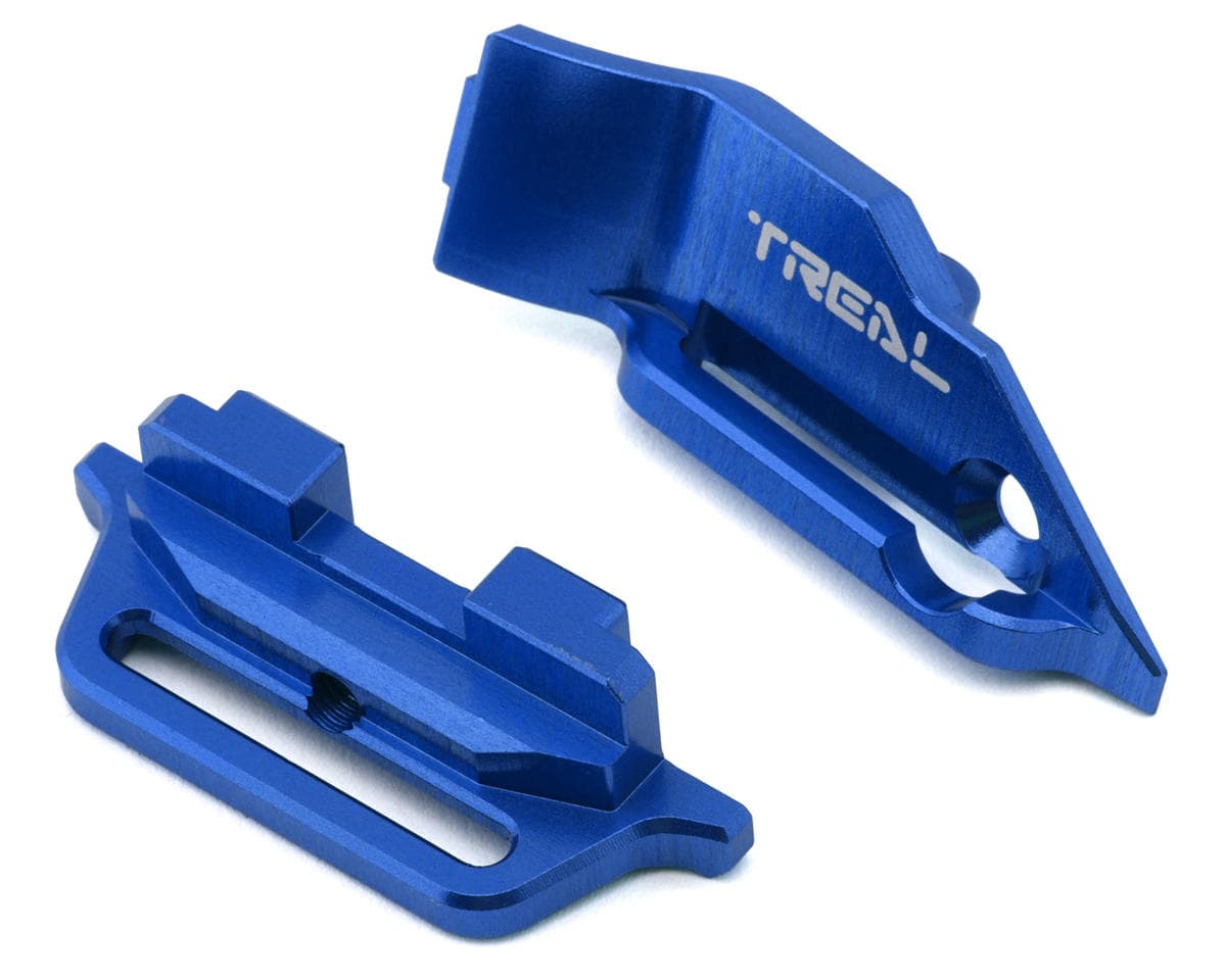 Treal Hobby Aluminum Battery Hold-Down for Traxxas® Mini Maxx® w/Flex Strap (Blue)