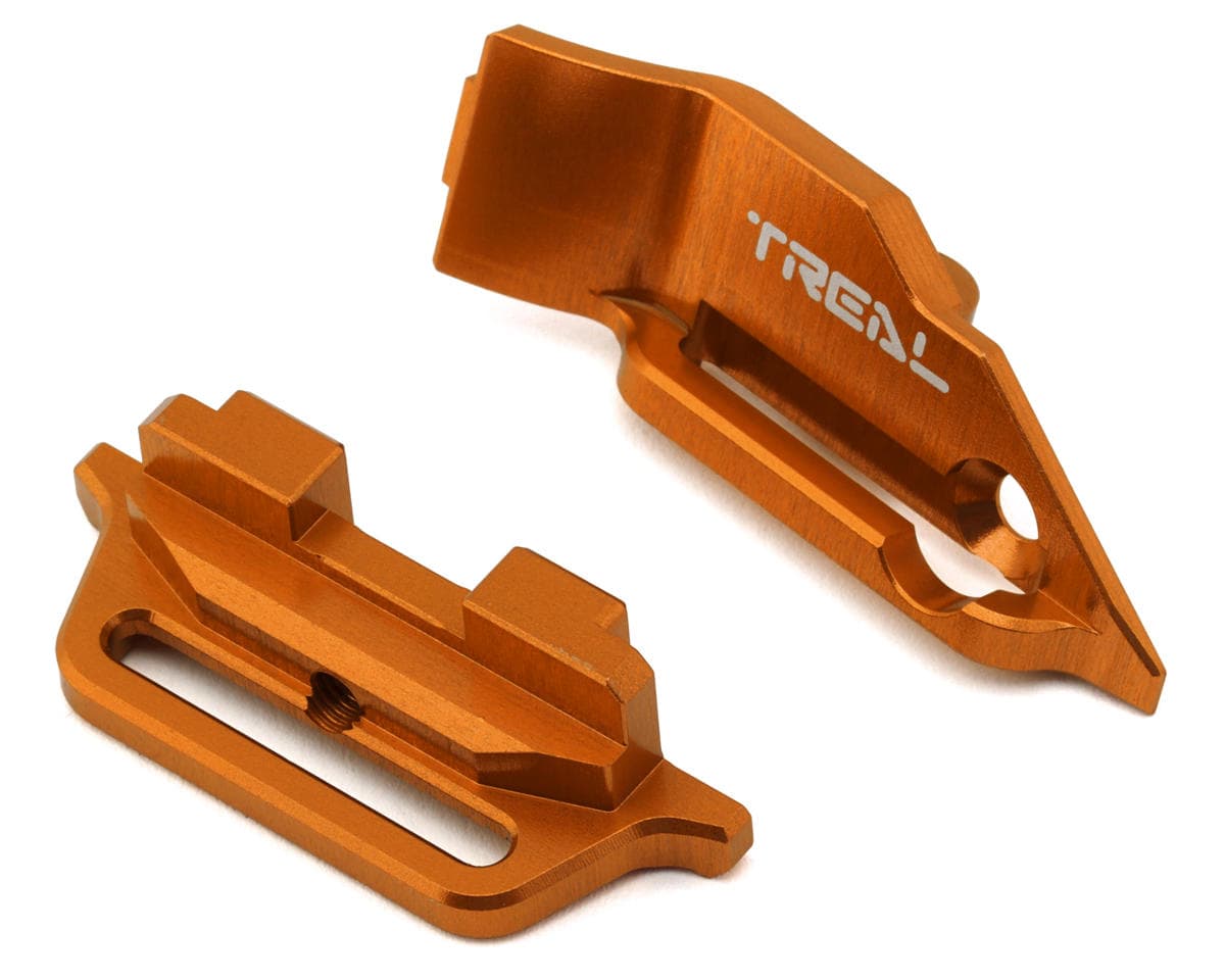 Treal Hobby Aluminum Battery Hold-Down for Traxxas® Mini Maxx® w/Flex Strap (Orange)