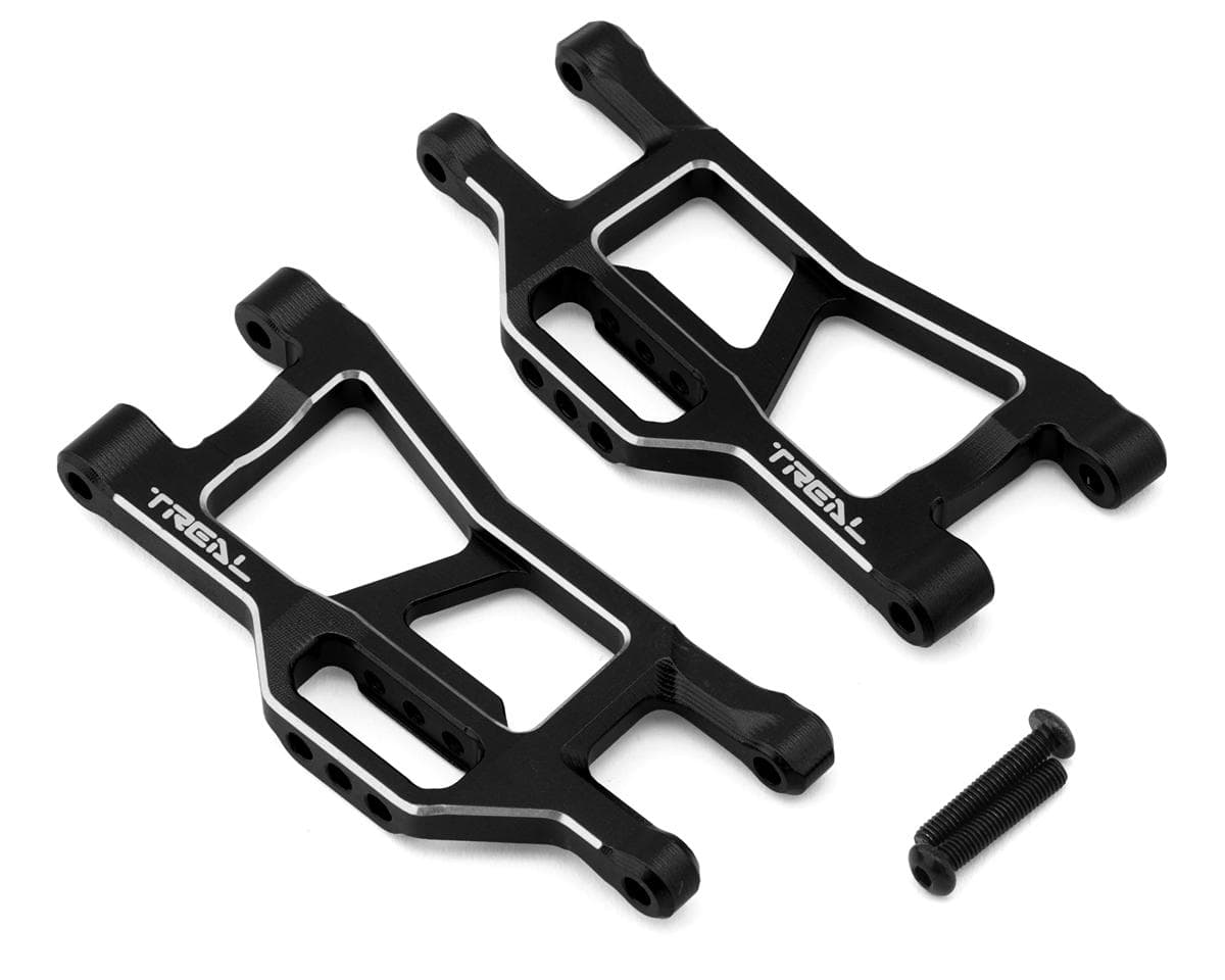 Treal Hobby Aluminum Front Lower Suspension Arm Set for Traxxas® Mini Maxx® (Black) (2)