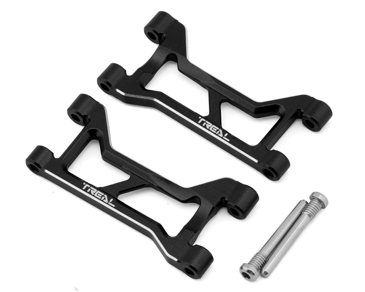 Treal Hobby Aluminum Rear Upper Suspension Arm Set for Traxxas® Mini Maxx® (Black) (2)