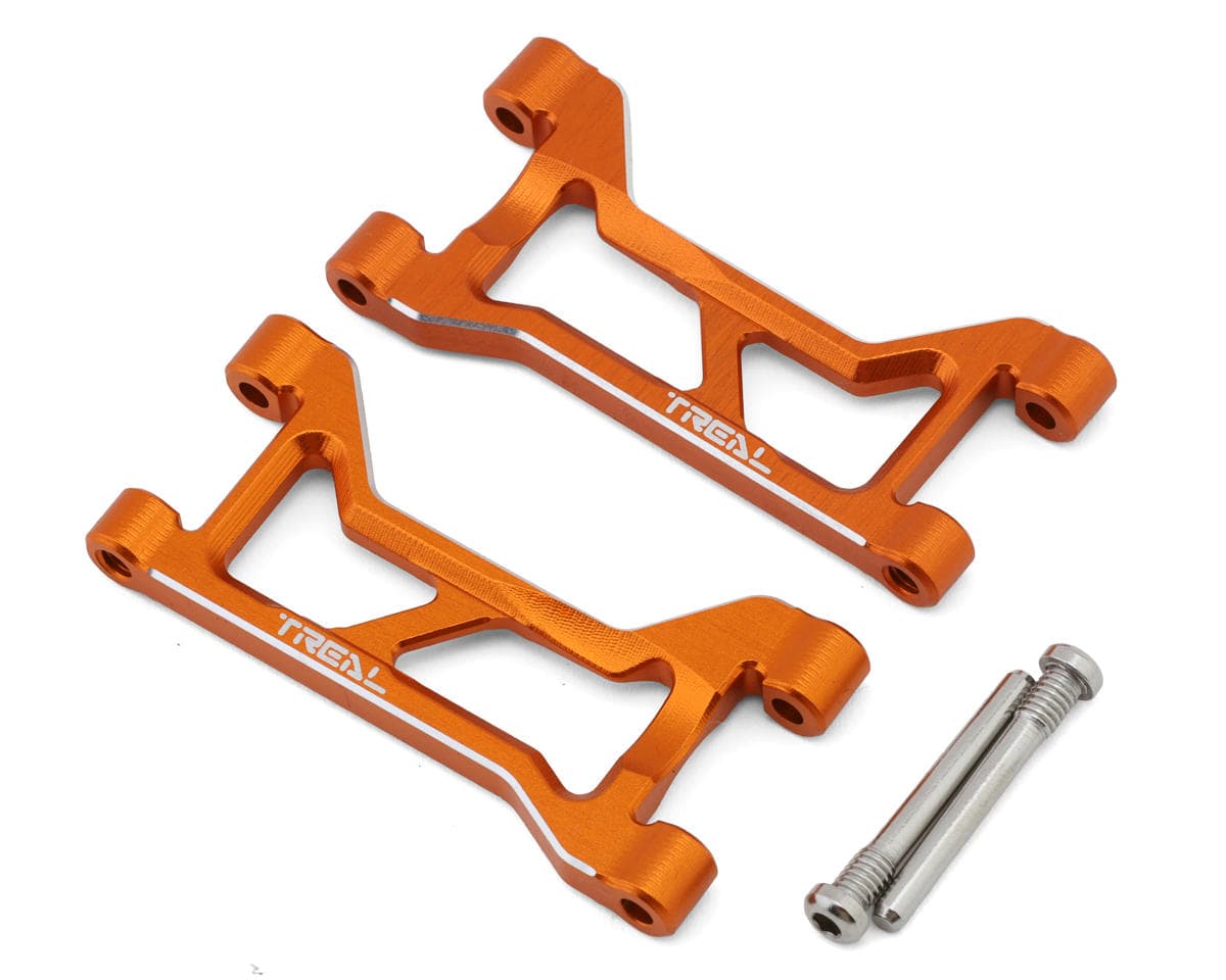 Treal Hobby Aluminum Rear Upper Suspension Arm Set for Traxxas® Mini Maxx® (Orange) (2)