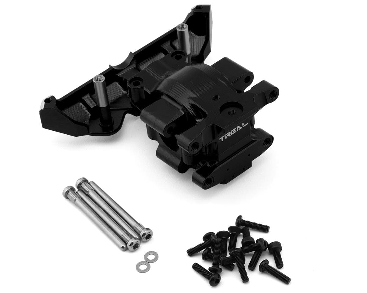 Treal Hobby Aluminum Front Gearbox Set for Traxxas® Mini Maxx/Mini XRT/ Mini Slash® (Black)