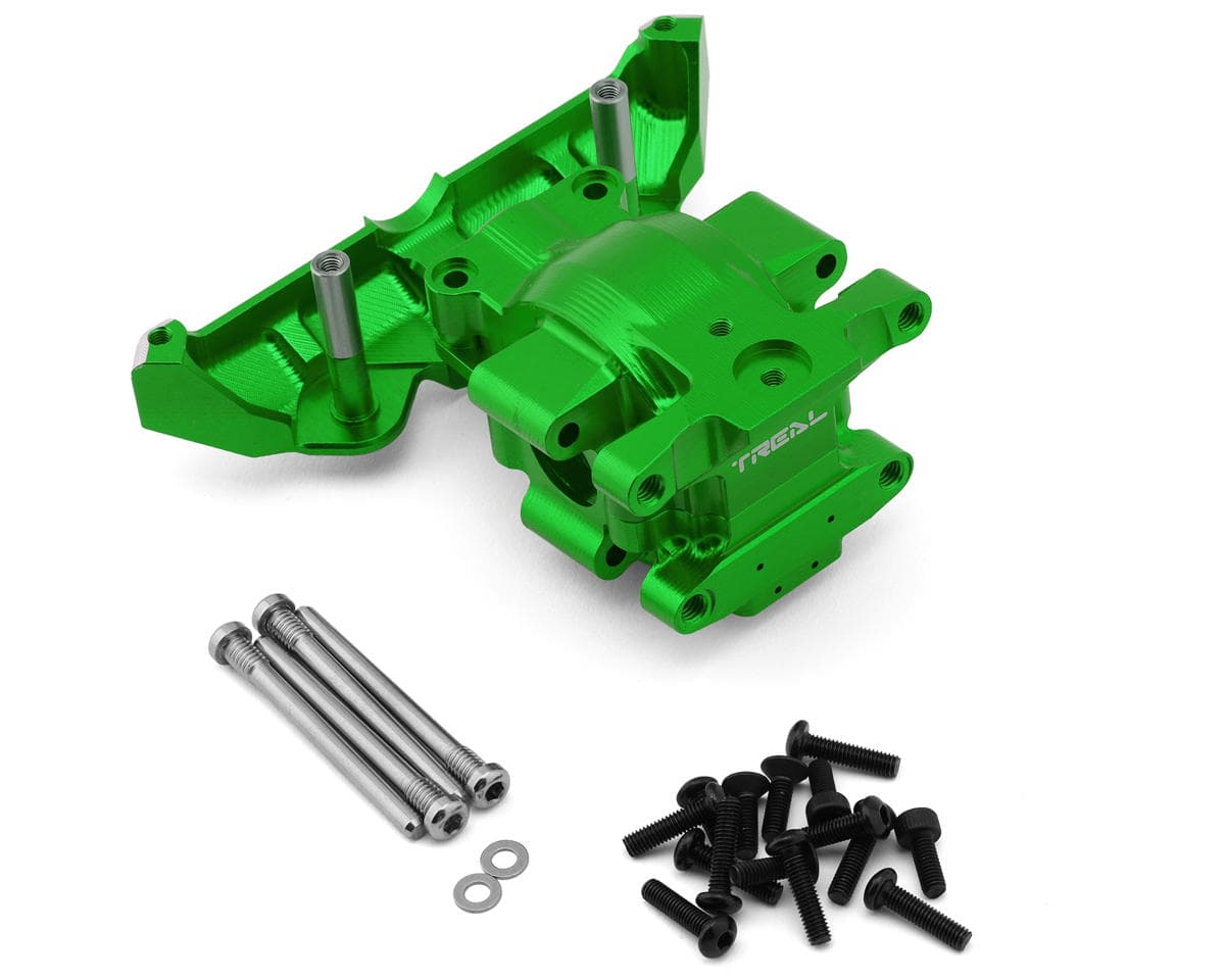 Treal Hobby Aluminum Front Gearbox Set for Traxxas® Mini Maxx/Mini XRT/ Mini Slash® (Green)