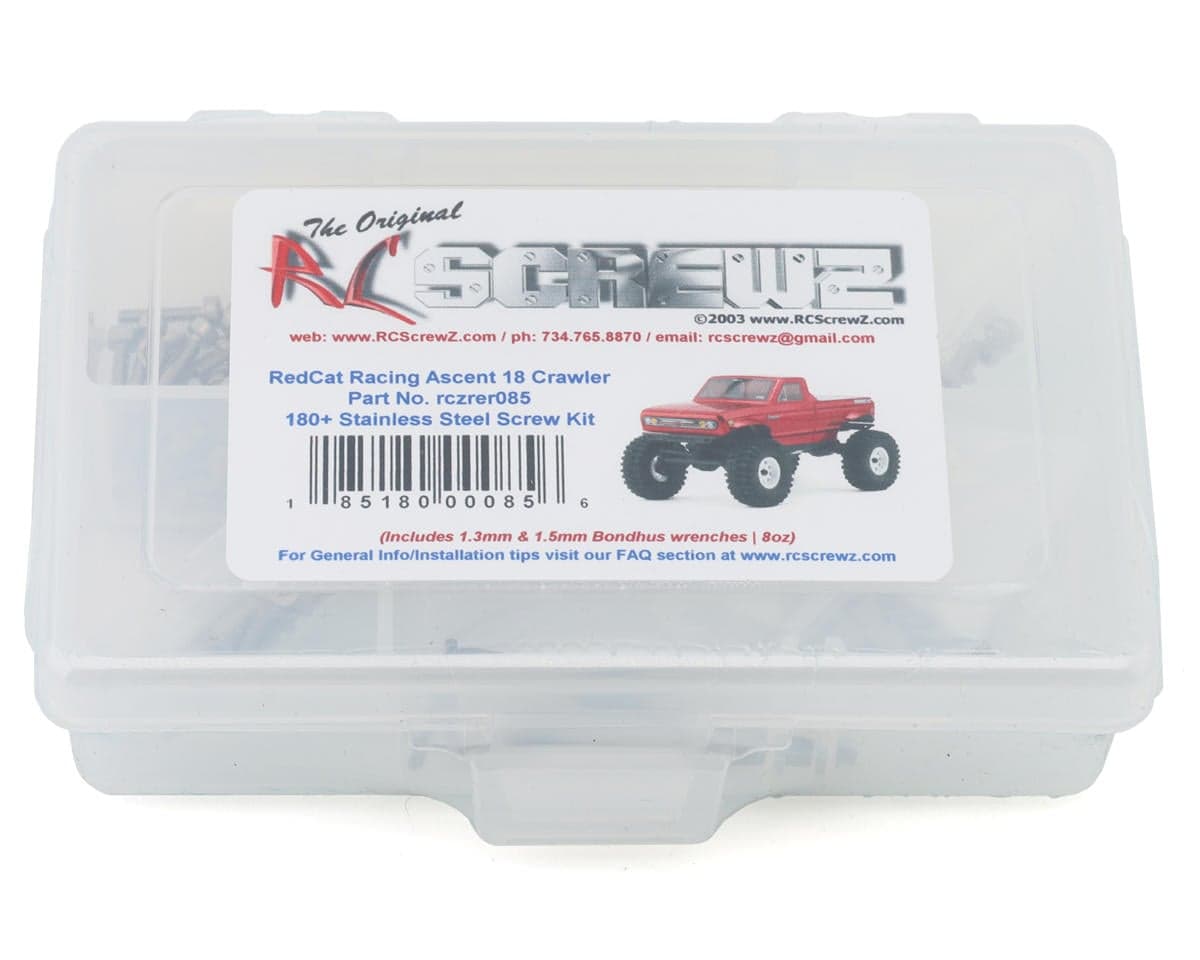 RC Screwz Redcat Racing Ascent 18 Micro Crawler Stainless Steel Screw Kit