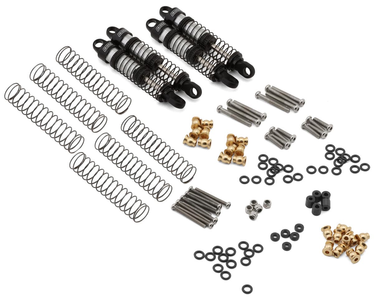Injora Ascent18/Venture 18 Long Travel 59mm Aluminum Oil-Filled Shocks (Black) (4)