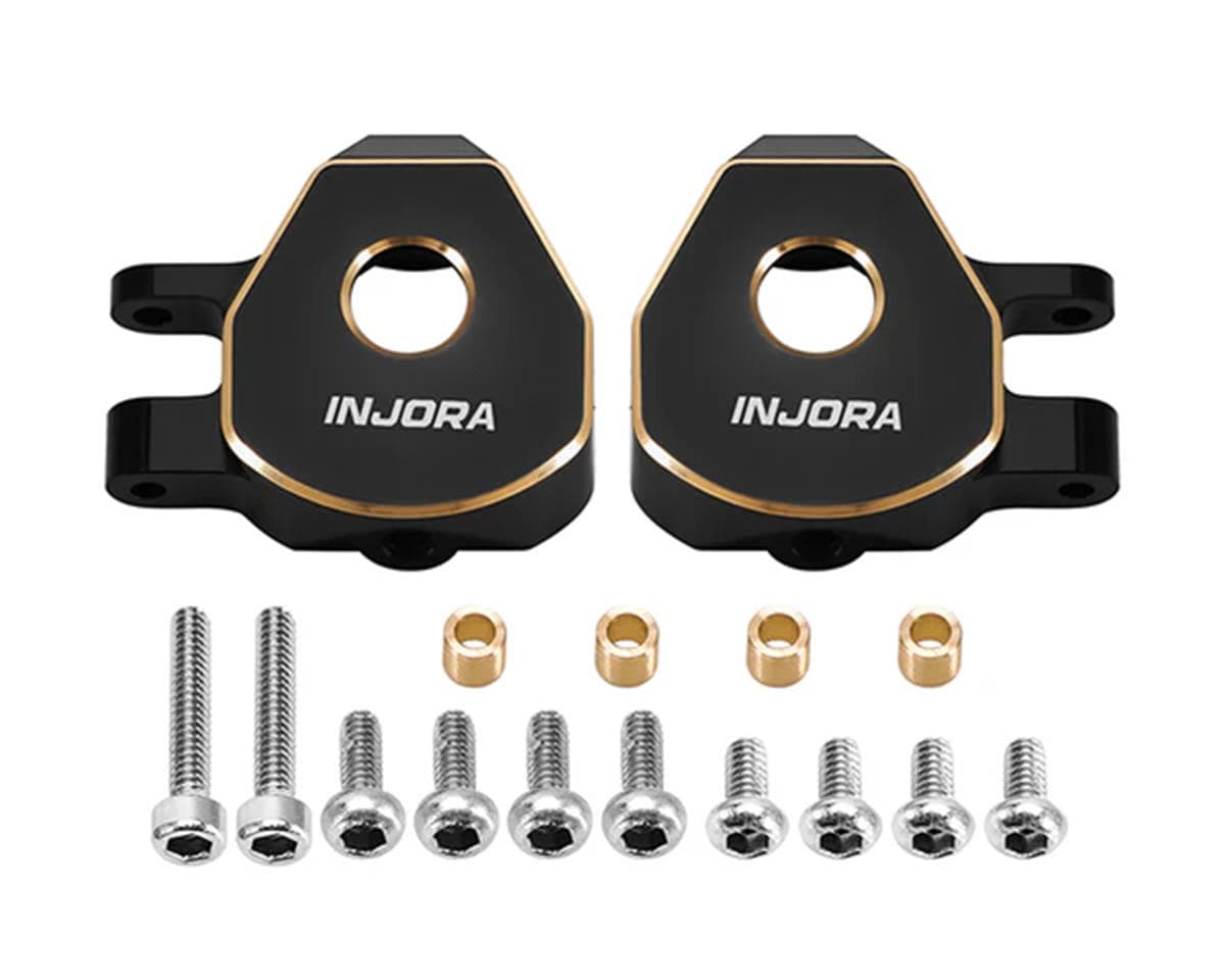 Injora Redcat Ascent-32 Brass Steering Knuckles (Black) (2) (5.4g ea)