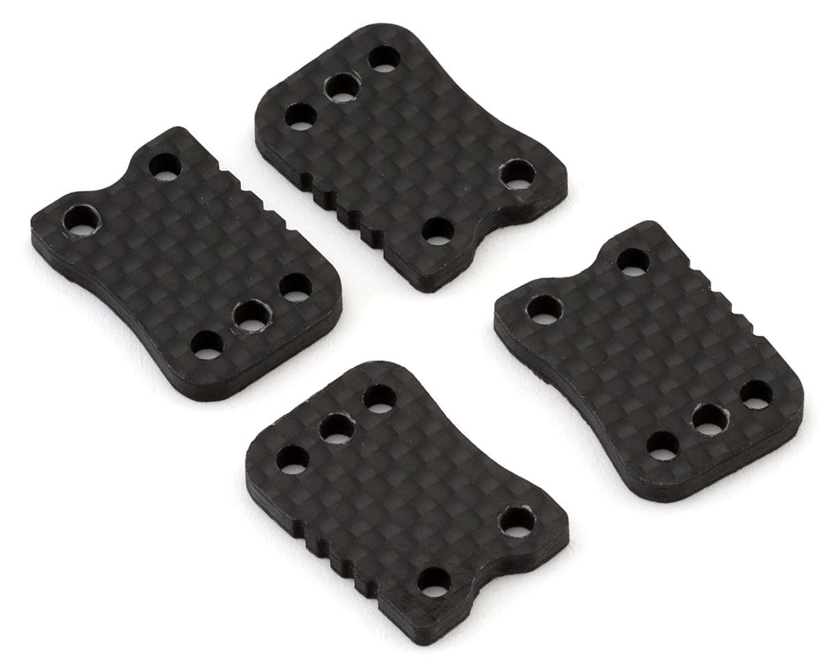 Flash Point Mugen Seiki MBX8R/MBX8TR Graphite Rear Camber Link Plates (4) (4-Dot)