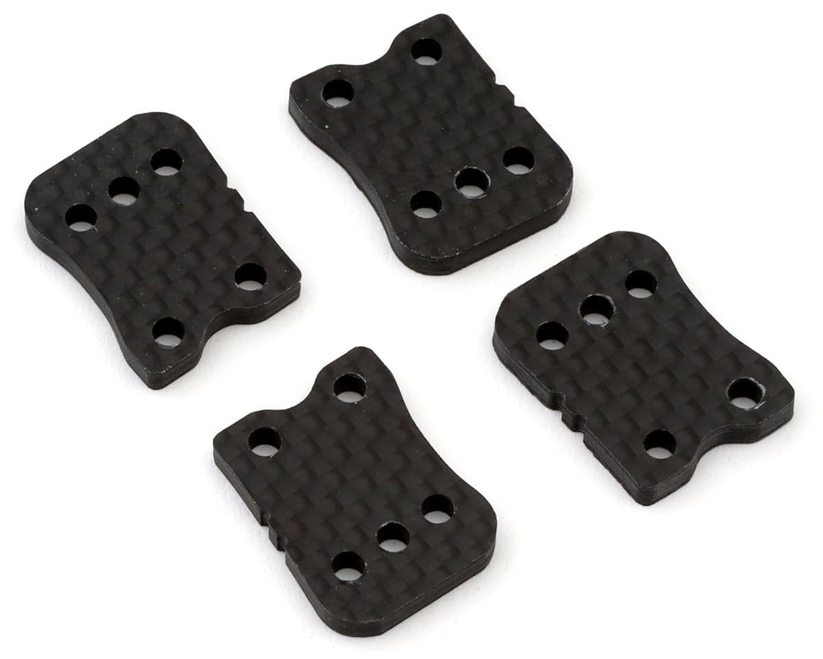 Flash Point Mugen Seiki MBX8R/MBX8TR Graphite Rear Camber Link Plates (4) (2-Dot)