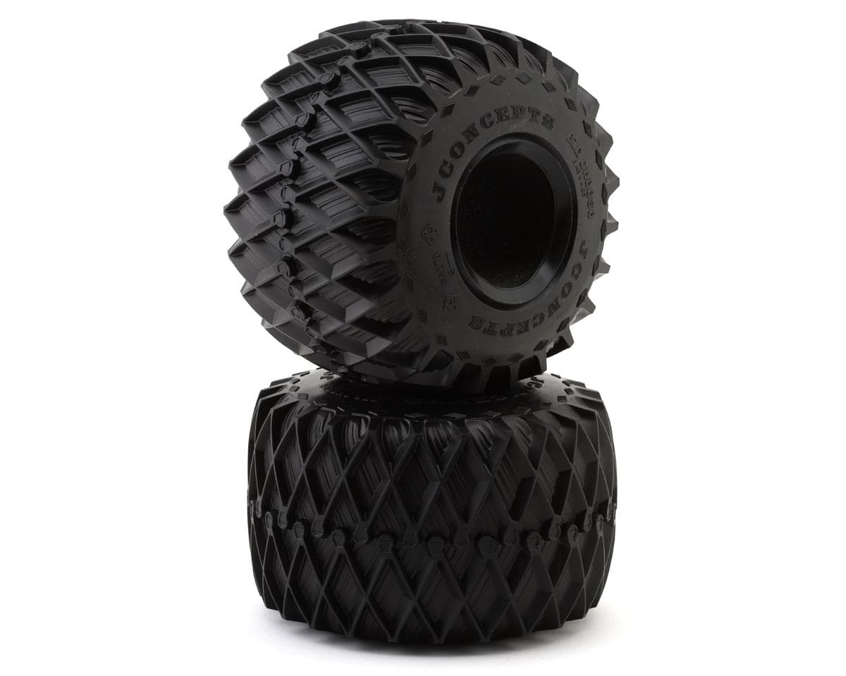 JConcepts Big Cheese 2.6" Monster Truck Tires (2) (6.4") (Blue)