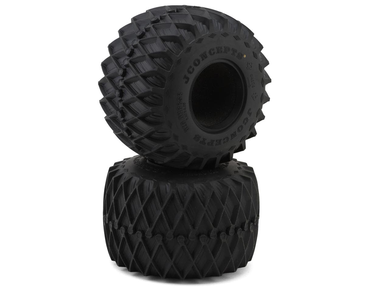 JConcepts Big Cheese 2.6" Monster Truck Tires (2) (6.4") (Gold)