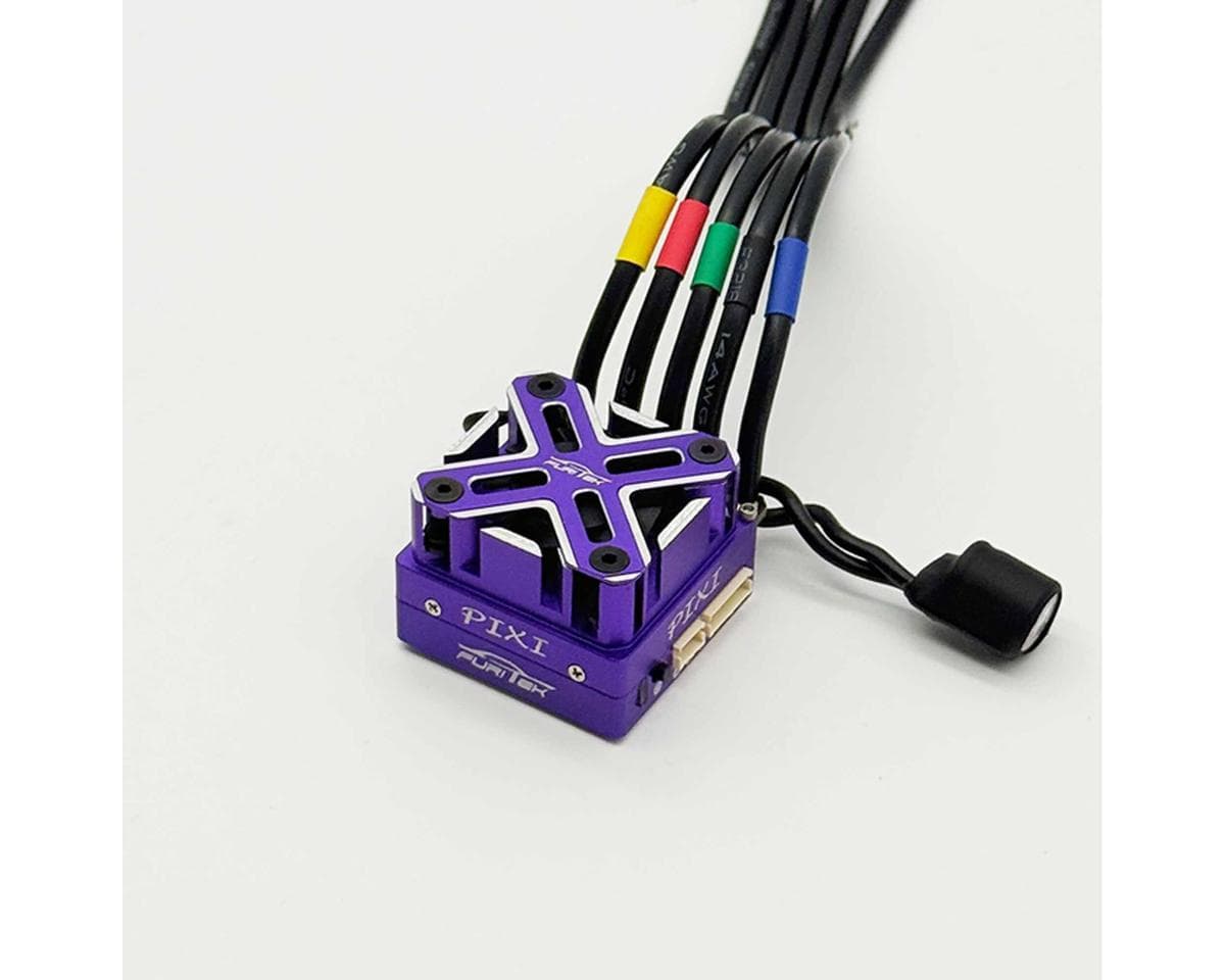 Furitek PIXI 1/10 Competition Drift Sensored Brushless ESC (Purple) w/WiFi Module & Cooling Fan