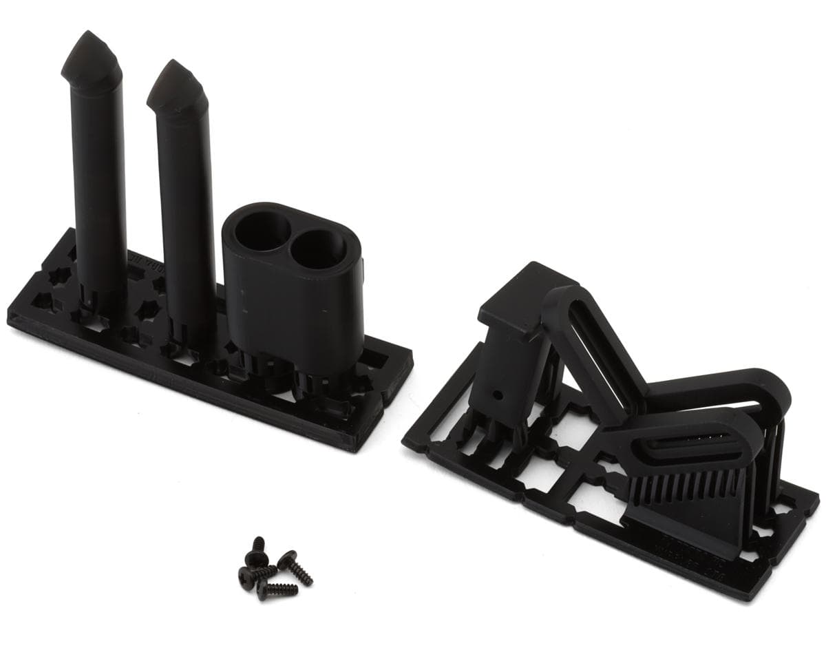 Pandora RC 1/10 Scale Dual Exit Exhaust Tip (Miniature Scale Drift Accessory) w/Bracket
