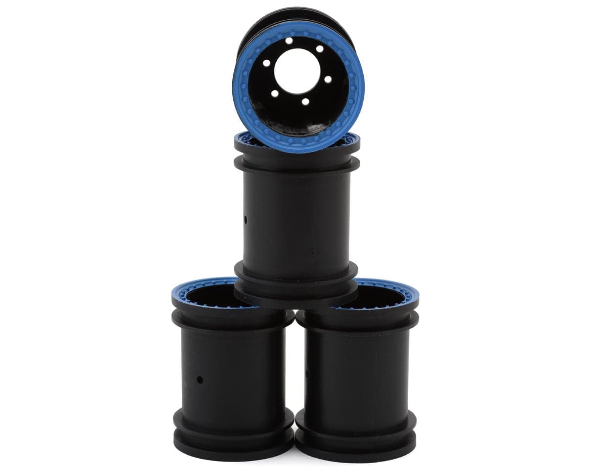 HPI Mini King Flux Big Kahuna 1.2" MT-1 Wheels (Black/Blue) (2)