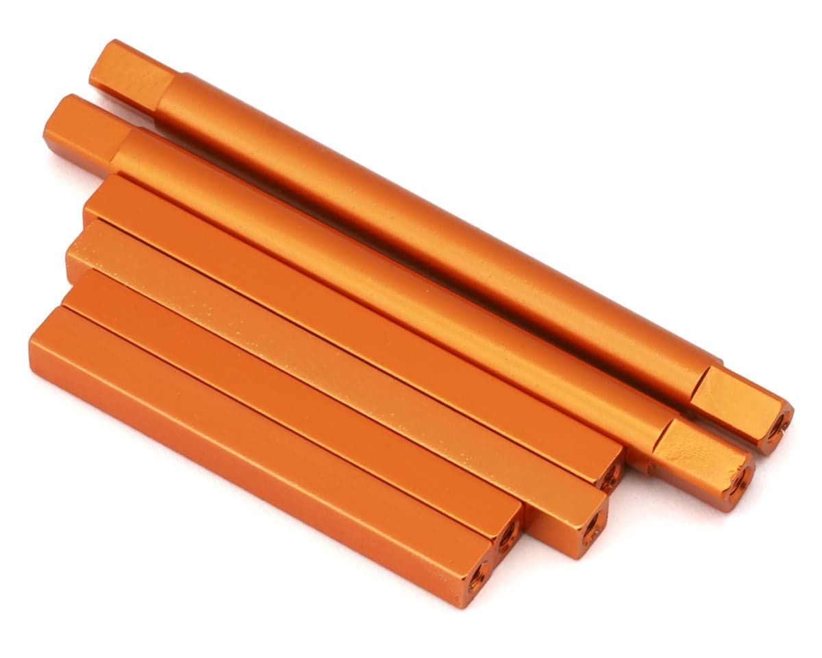 HPI Mini King Flux Big Kahuna Aluminum Chassis Braces Set (Orange)