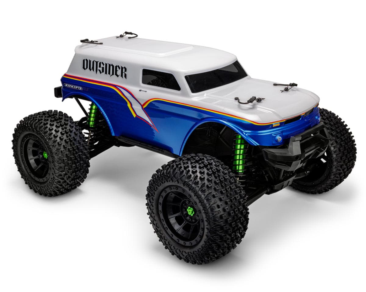 JConcepts The Outsider SUV Monster Truck Body for Traxxas® X-Maxx® (Clear) (Pre-Trimmed) w/Body Mount Set