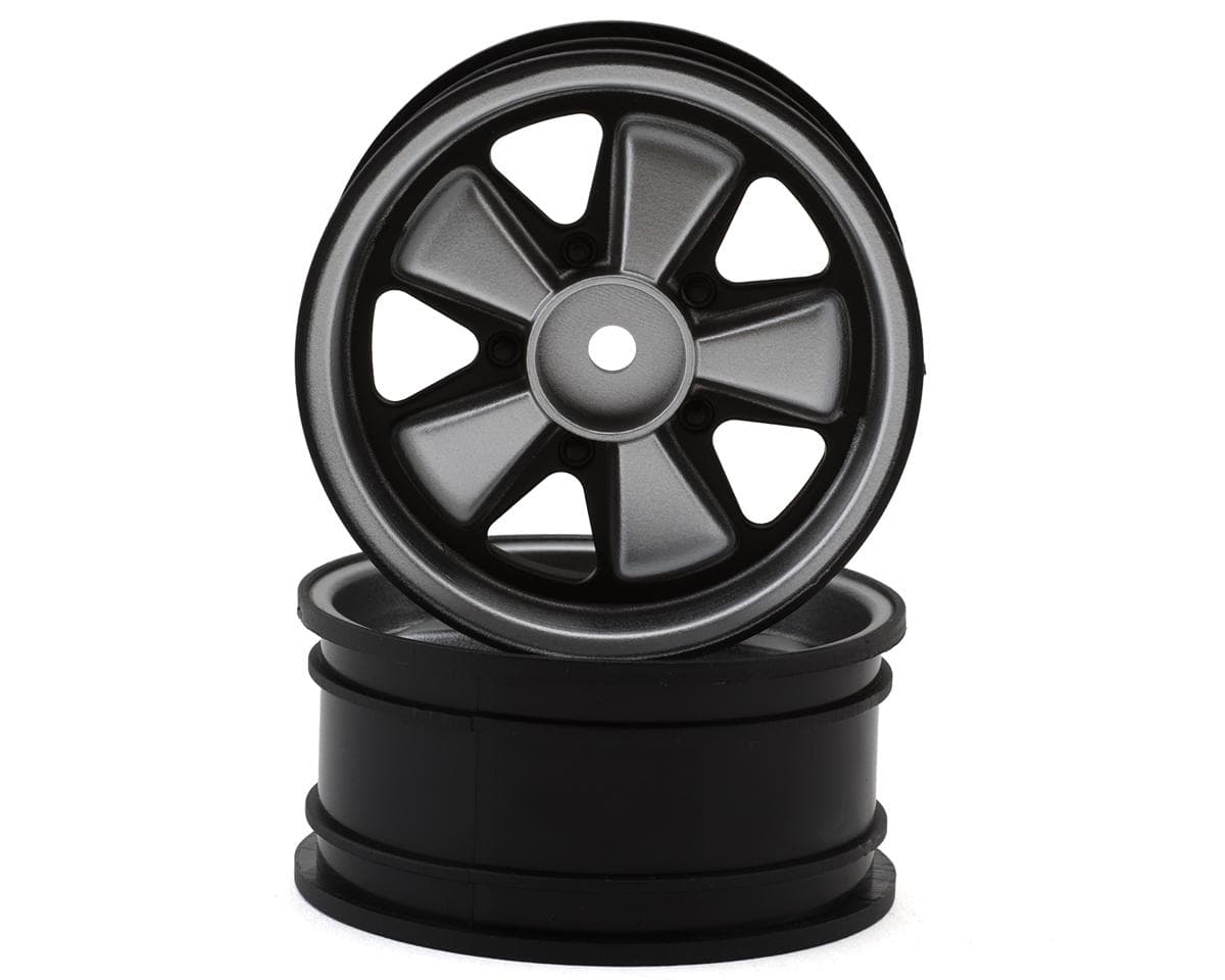 HPI Sport 3 1973 Porsche Carrera RSR 26mm Front Wheels (Silver/Black) (3mm) (2)