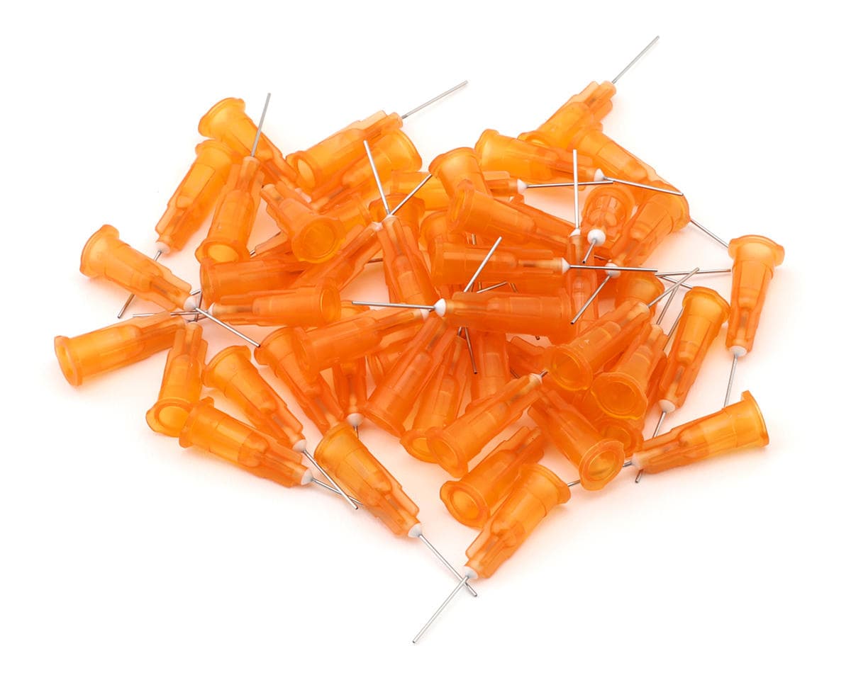 Dspiae Wash-Free Airbrush Dedicated Needles (Orange) (50) (0.3mm)