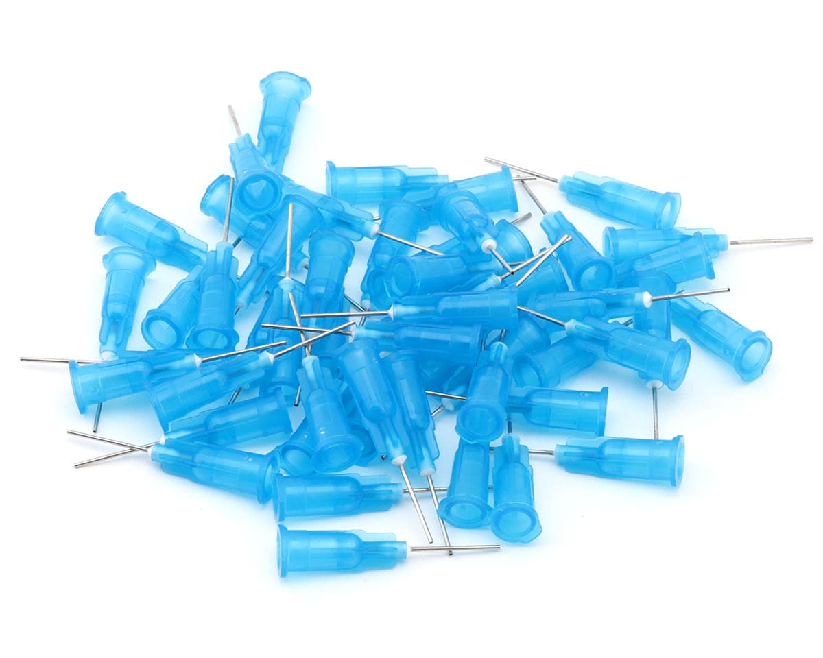 Dspiae Wash-Free Airbrush Dedicated Needles (Blue) (50) (0.5mm)