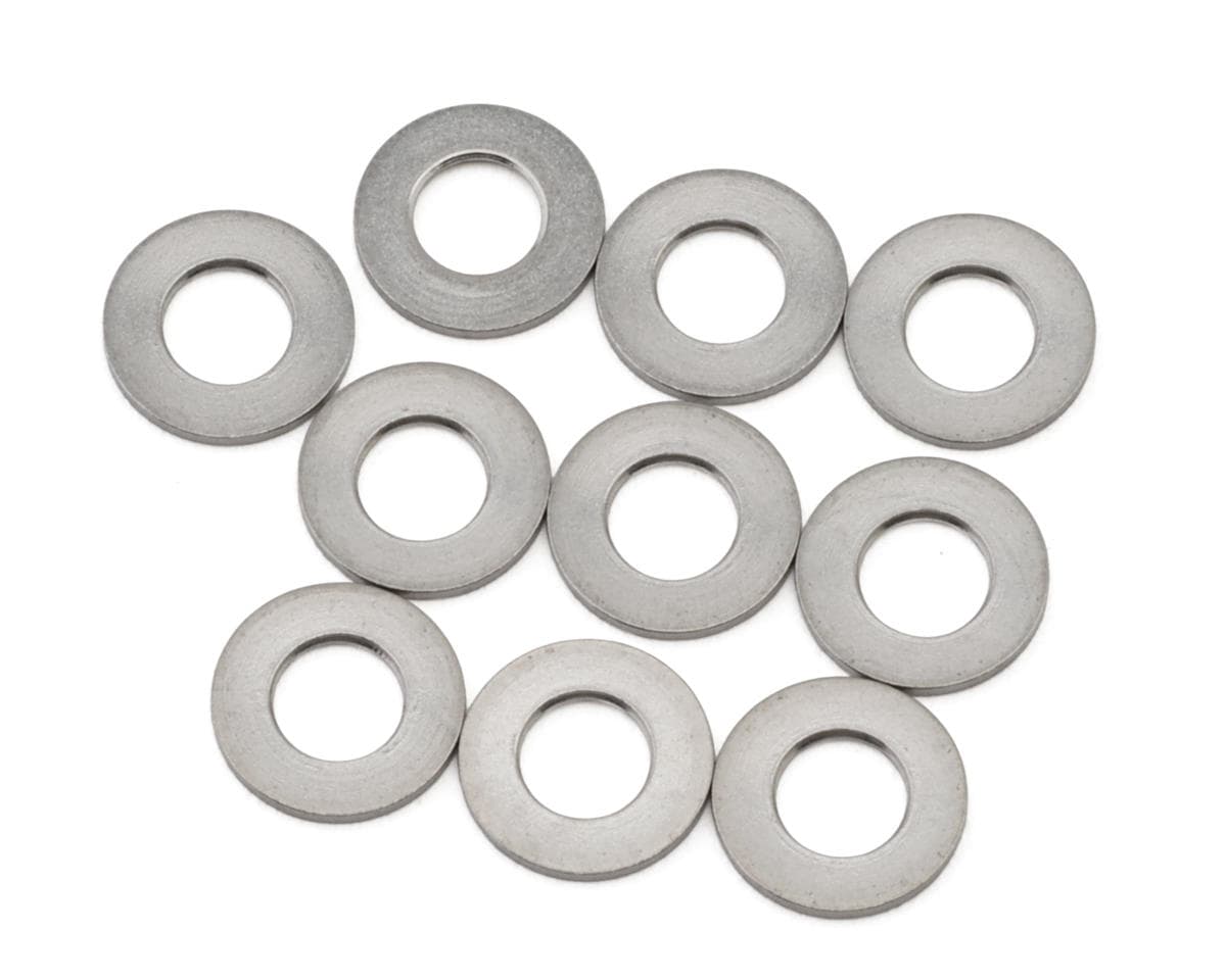 1UP Racing Pro Duty 3x6x0.5mm Titanium Shims (10)