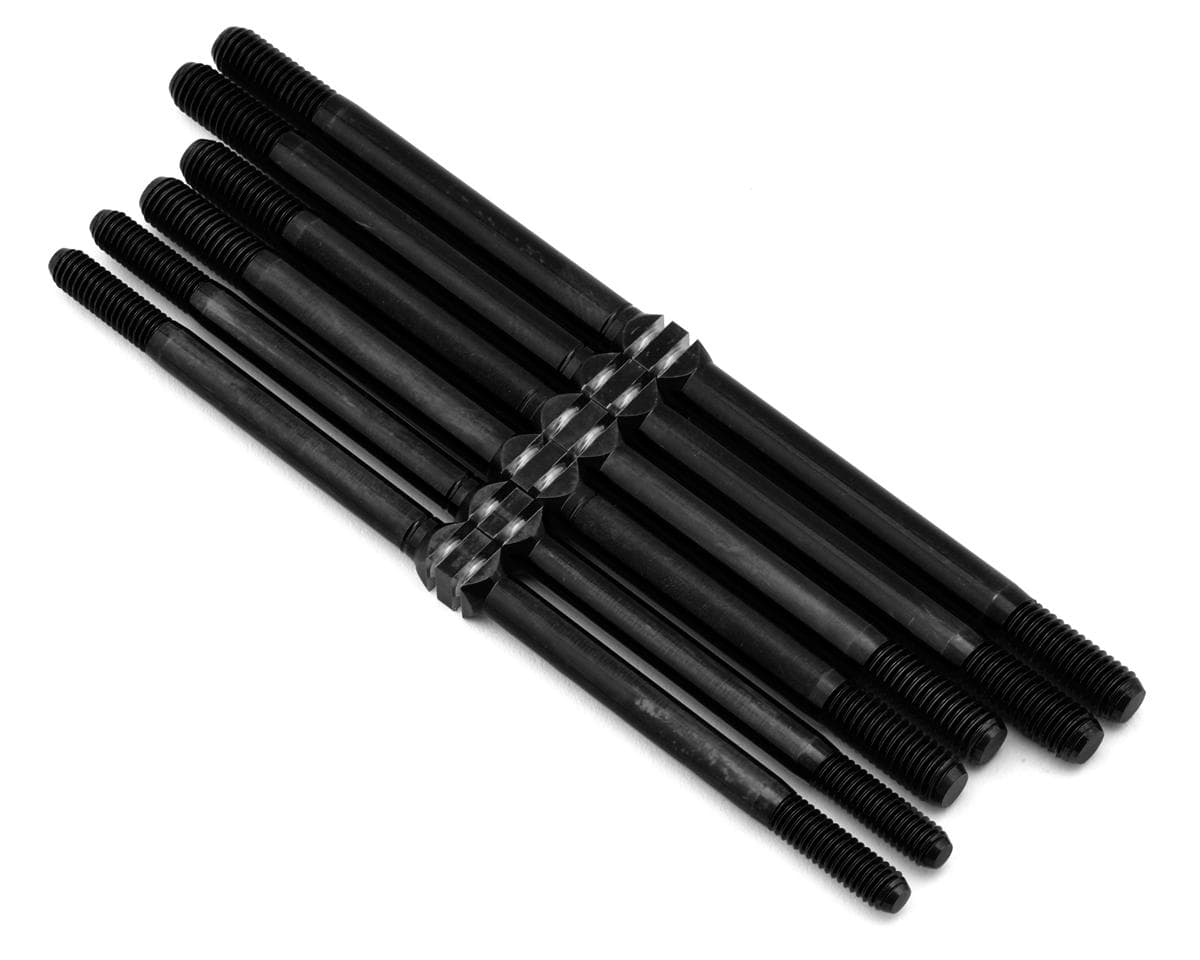 J&T Bearing Co. Tekno MT48 2.0 Titanium "Milled'' XD Turnbuckles Set (Black)