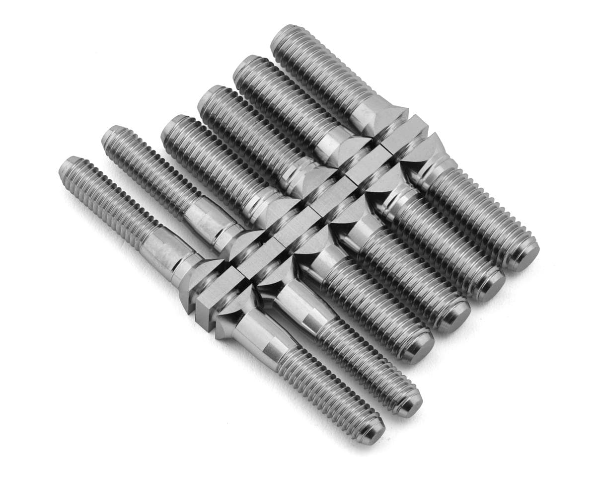 J&T Bearing Co. Kyosho MP11 Titanium "Milled'' Turnbuckles Set (Natural)