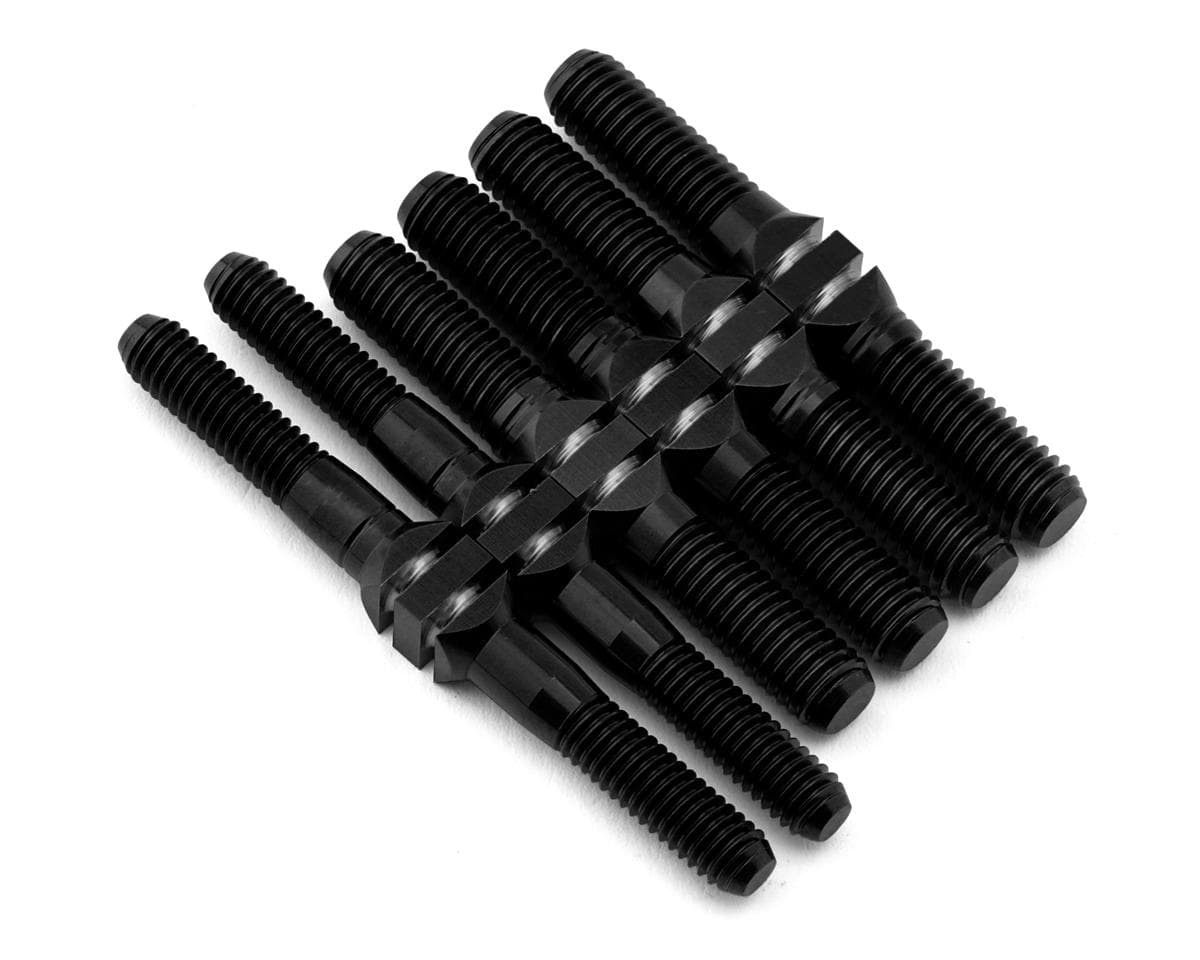 J&T Bearing Co. Kyosho MP11 Titanium "Milled'' Turnbuckles Set (Black)