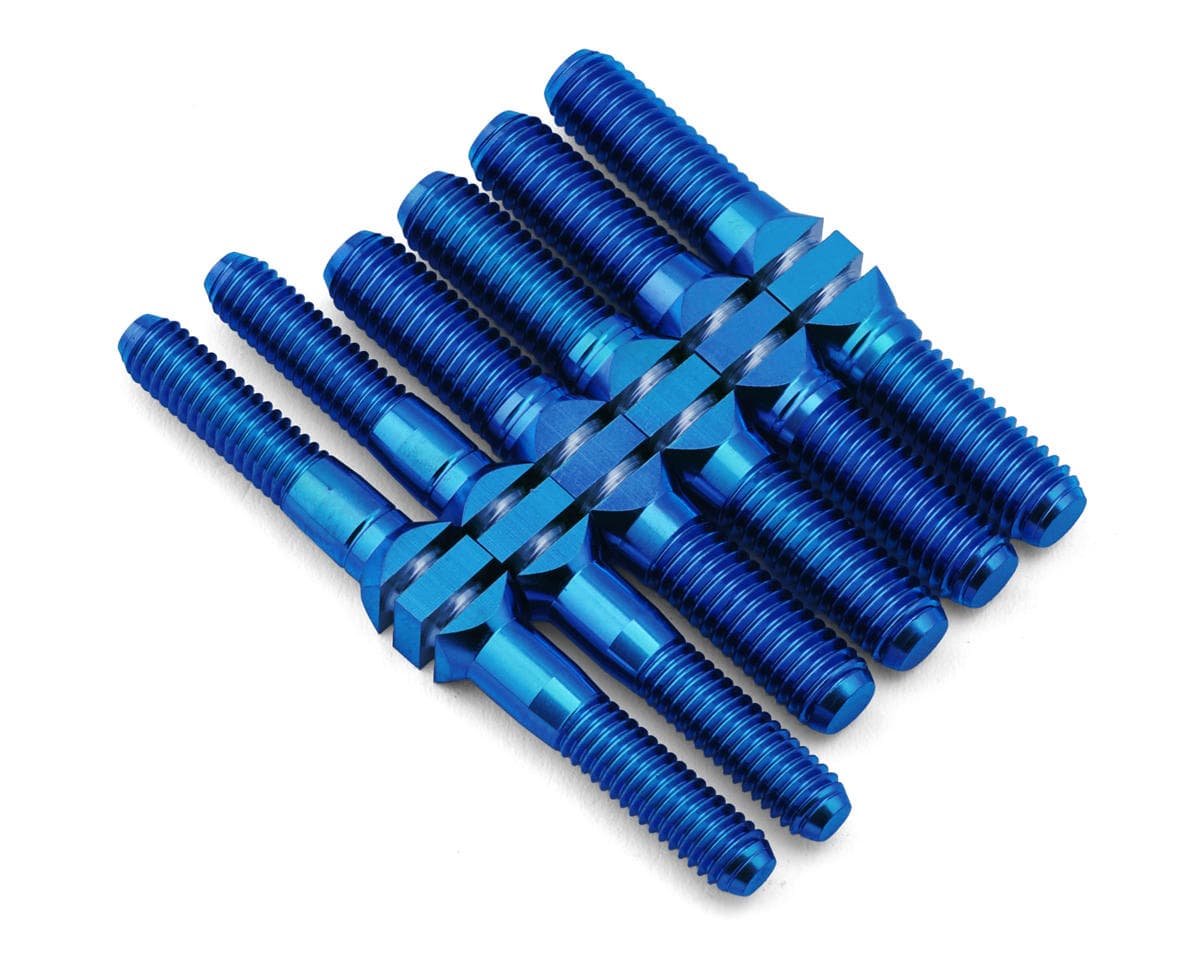 J&T Bearing Co. Kyosho MP11 Titanium "Milled'' Turnbuckles Set (Blue)