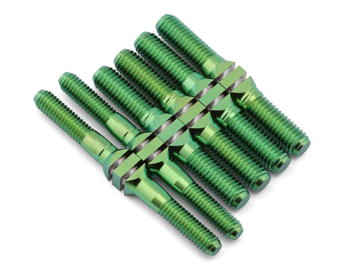 J&T Bearing Co. Kyosho MP11 Titanium "Milled'' Turnbuckles Set (Green)