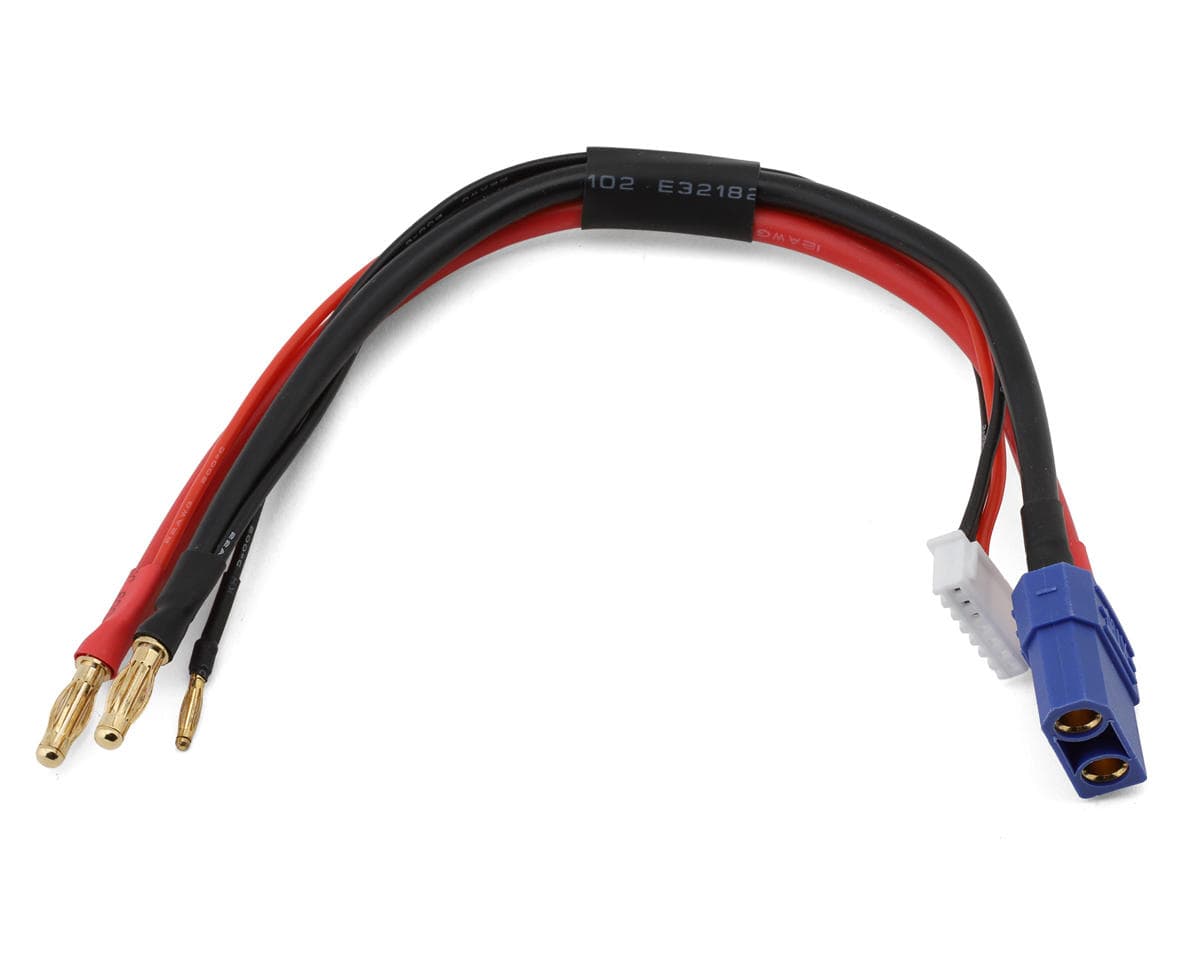 EcoPower 2S Charge/Balance Charge Lead Adapter (4mm Male Bullets to Female XT90) (12AWG) (7-Pin XH Balance Plug)