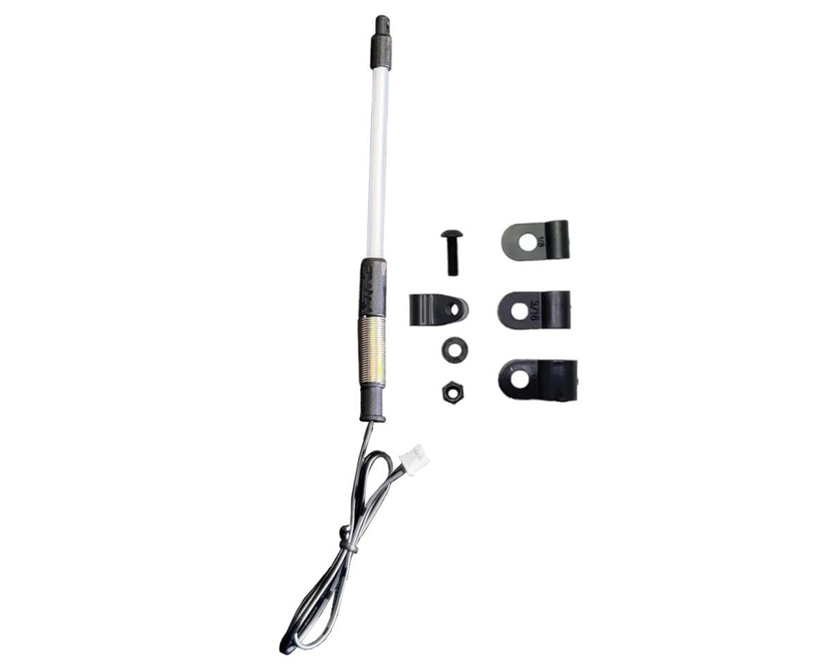 MyTrickRC TrickWhip2 Super Bright Scale Whip Light Tube (Blue) (80mm) w/12V-3V Voltage Regulator & Receiver Cable