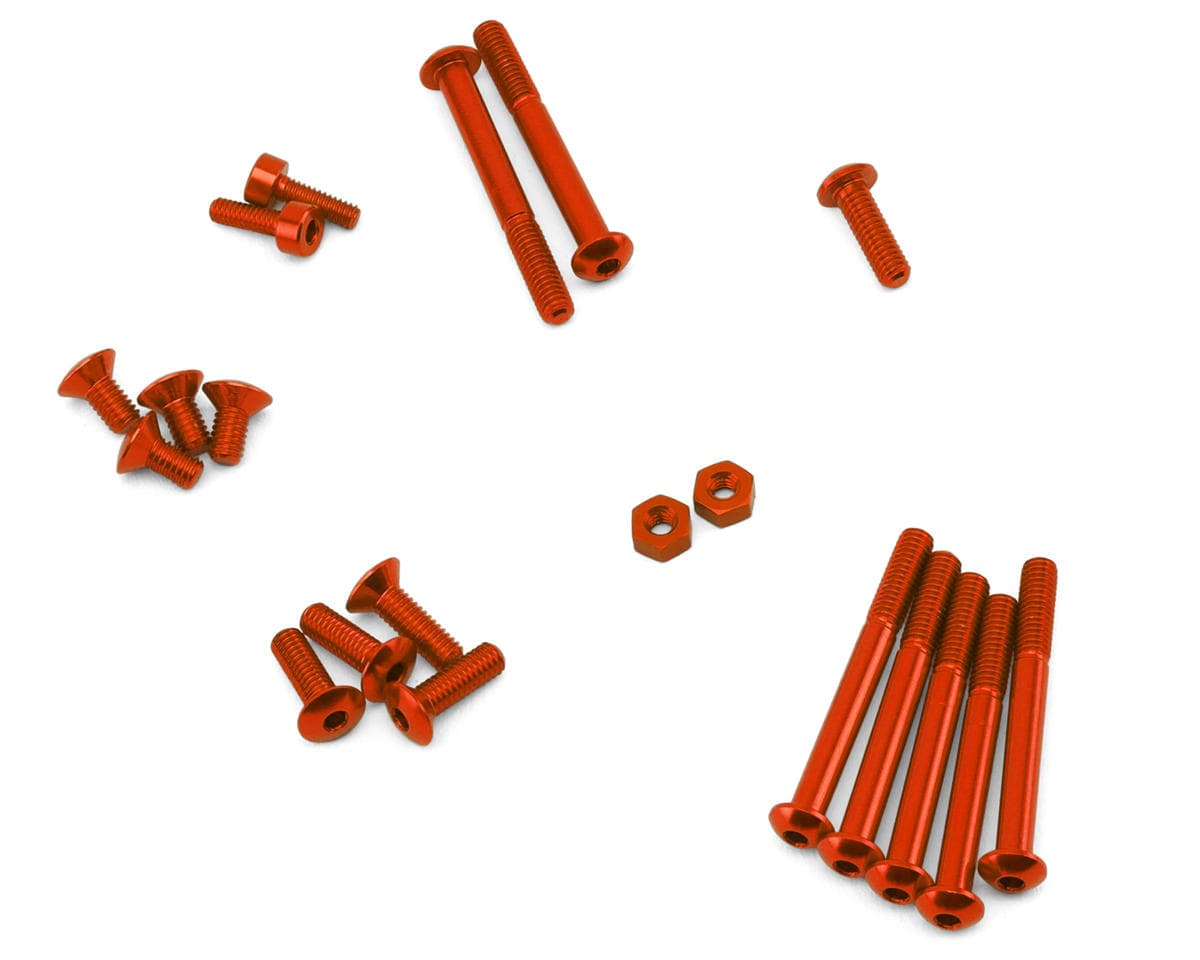 KO Propo EX Radio Aluminum Screw Set (Red) (EX-NEXT/EX-LDT/EX-RR/EX-2)