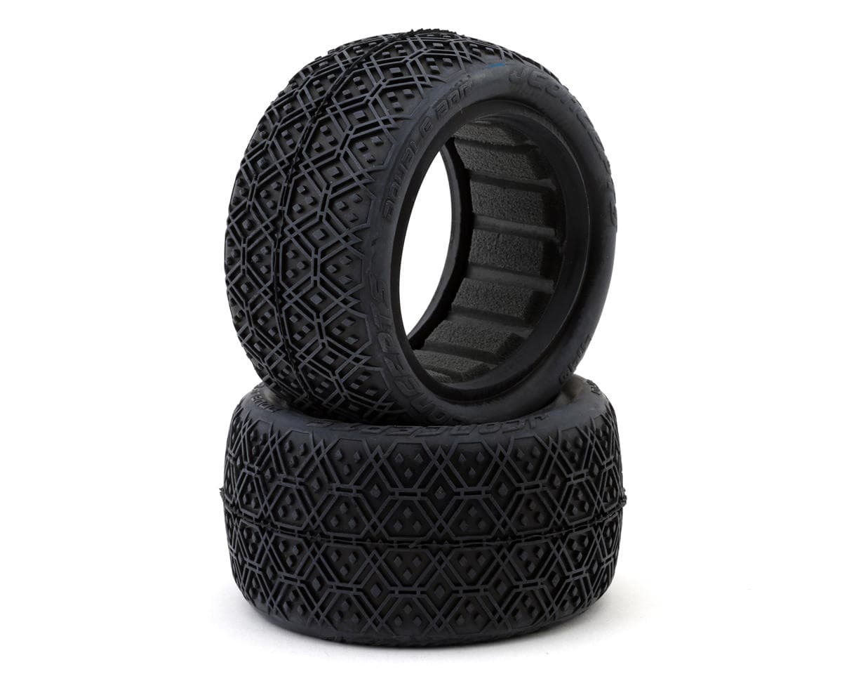 JConcepts Double Bar 2.2" Rear Buggy Off-Road Tires (2) (Green)