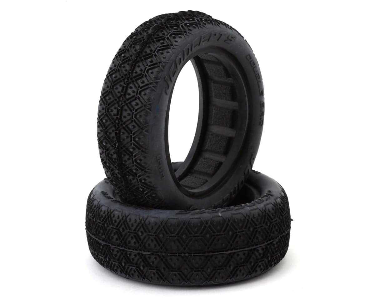 JConcepts Double Bar 2.2" 2WD Front Buggy Off-Road Tires (2) (Green)