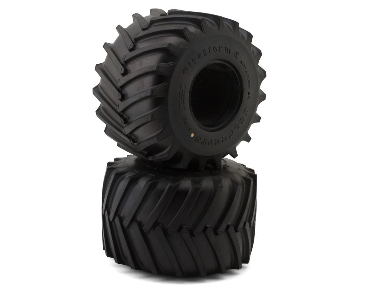 JConcepts Firestorm Full Cleat 2.6" Monster Truck Tires (2) (Gold)