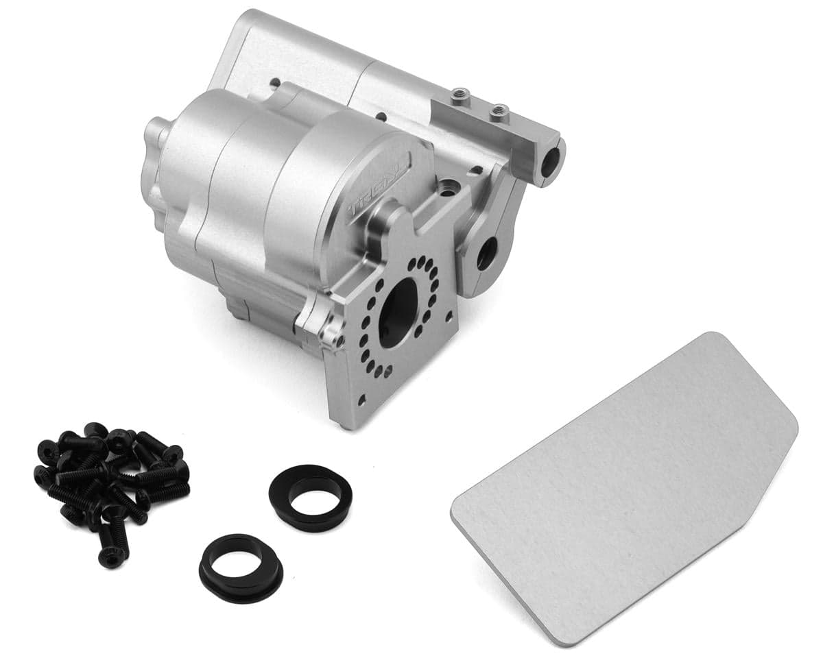 Treal Hobby Axial AXP8 Gilamon 7075 Aluminum Transmission Housing Set (Silver)